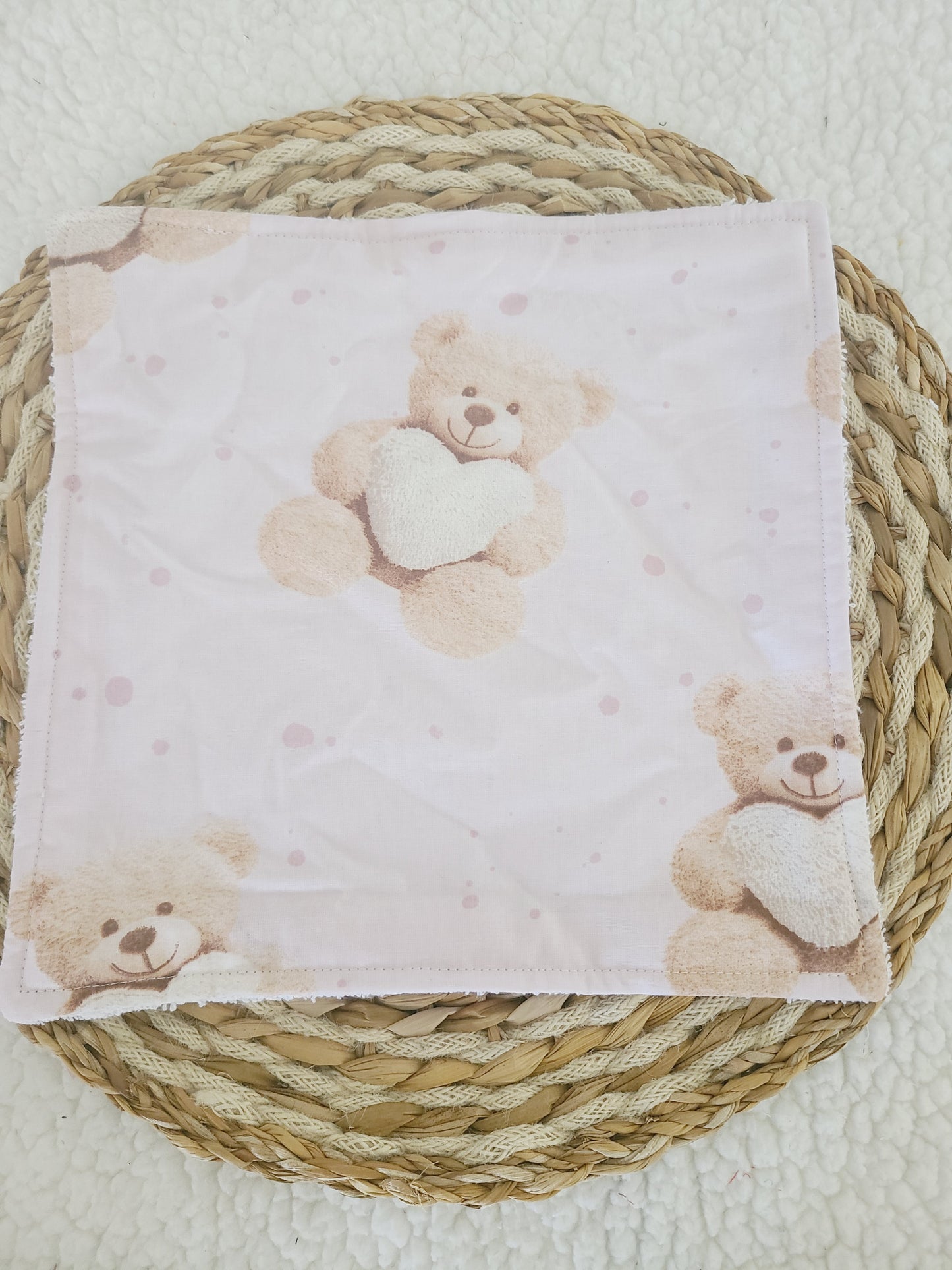 Serviette de table motif nounours
