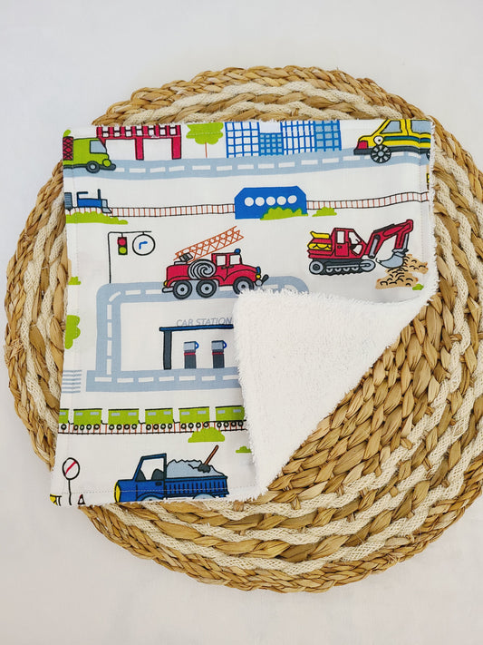 Serviette de table motif route