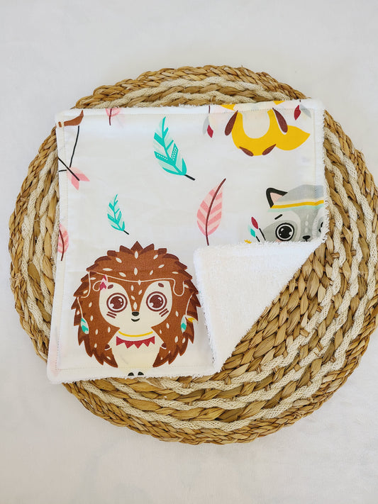 Serviette de table motif animaux indiens