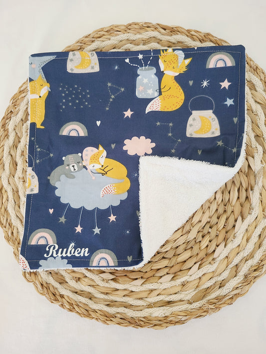 Serviette de table motif renard