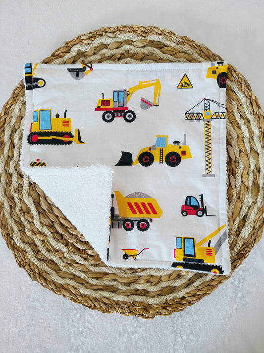 Serviette de table motif engin de chantier