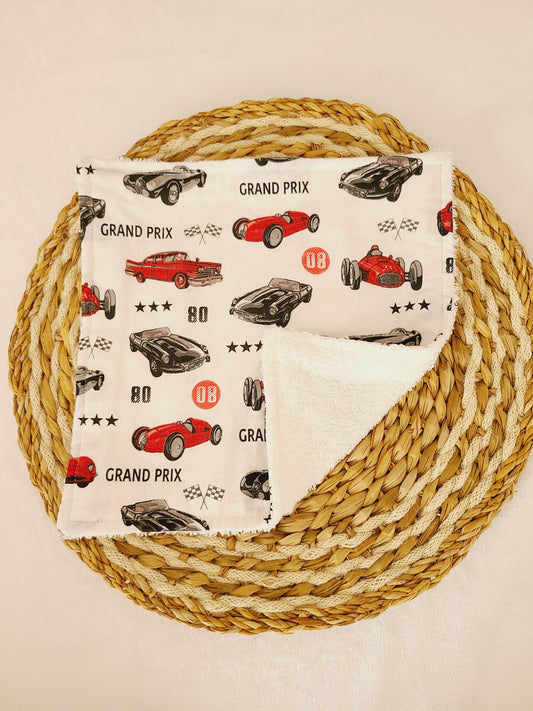 Serviette de table motif voiture de course