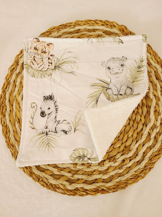 Serviette de table motif animaux de la savane