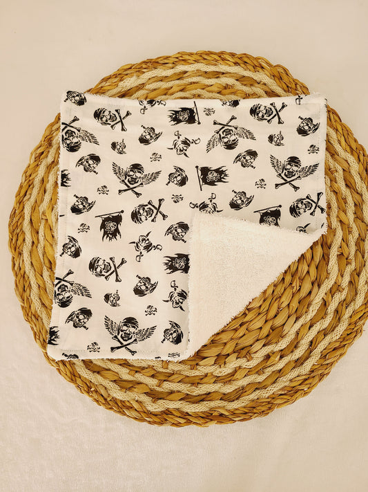 Serviette de table motif tête de mort