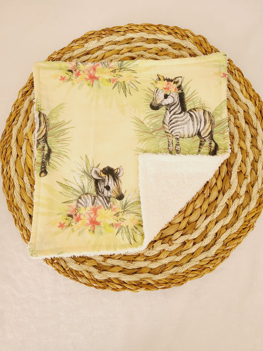 Serviette de table motif zèbre