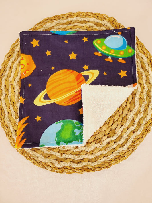 Serviette de table motif espace