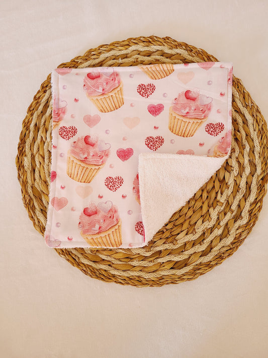 Serviette de table motif cupcake