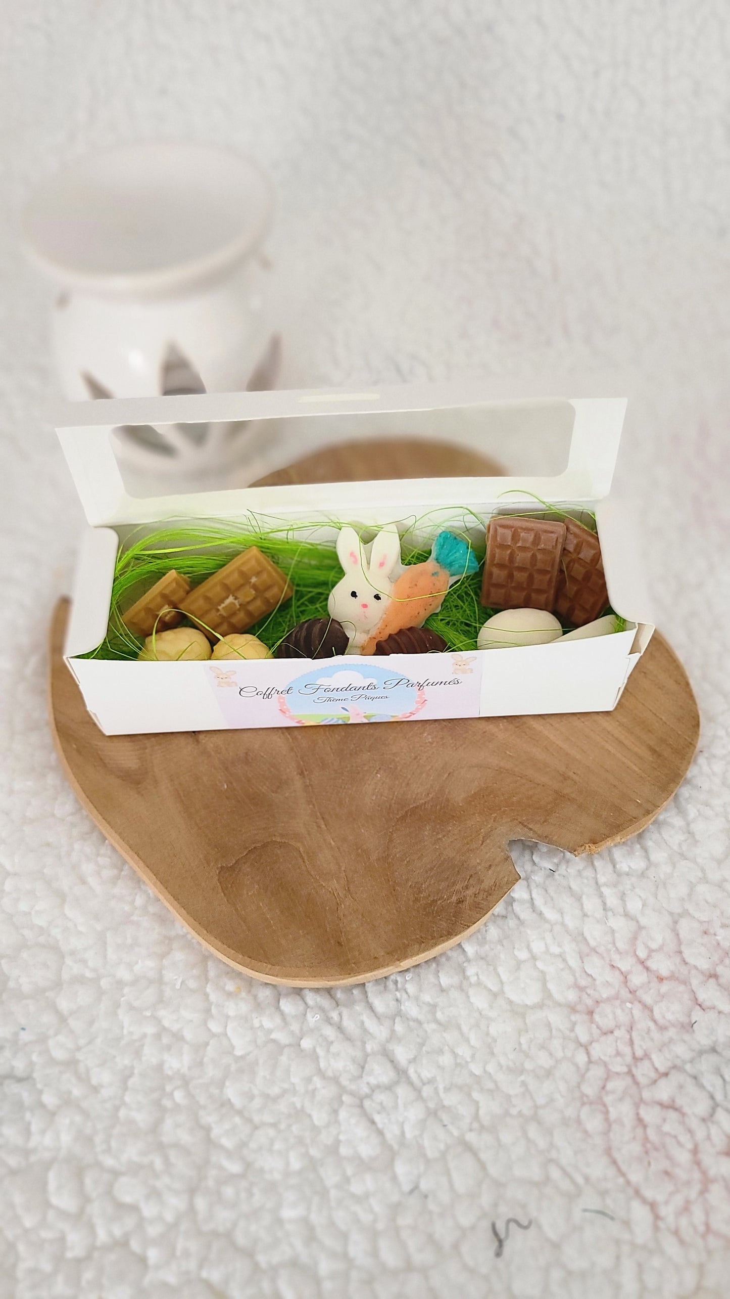 Coffret fondant parfumé thème Pâques