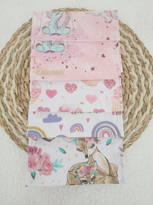 Pochette personnalisée pour serviette de table motif au choix