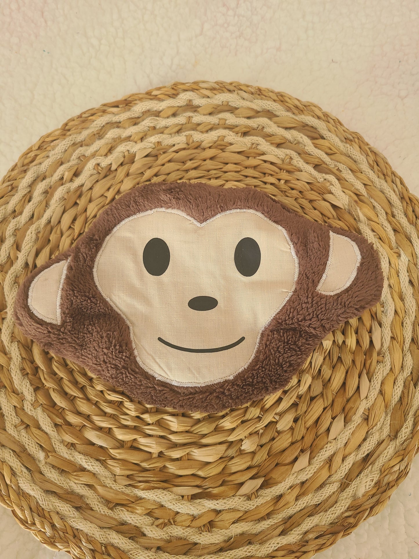 Bouillotte singe déhoussable aux graines de lin bio