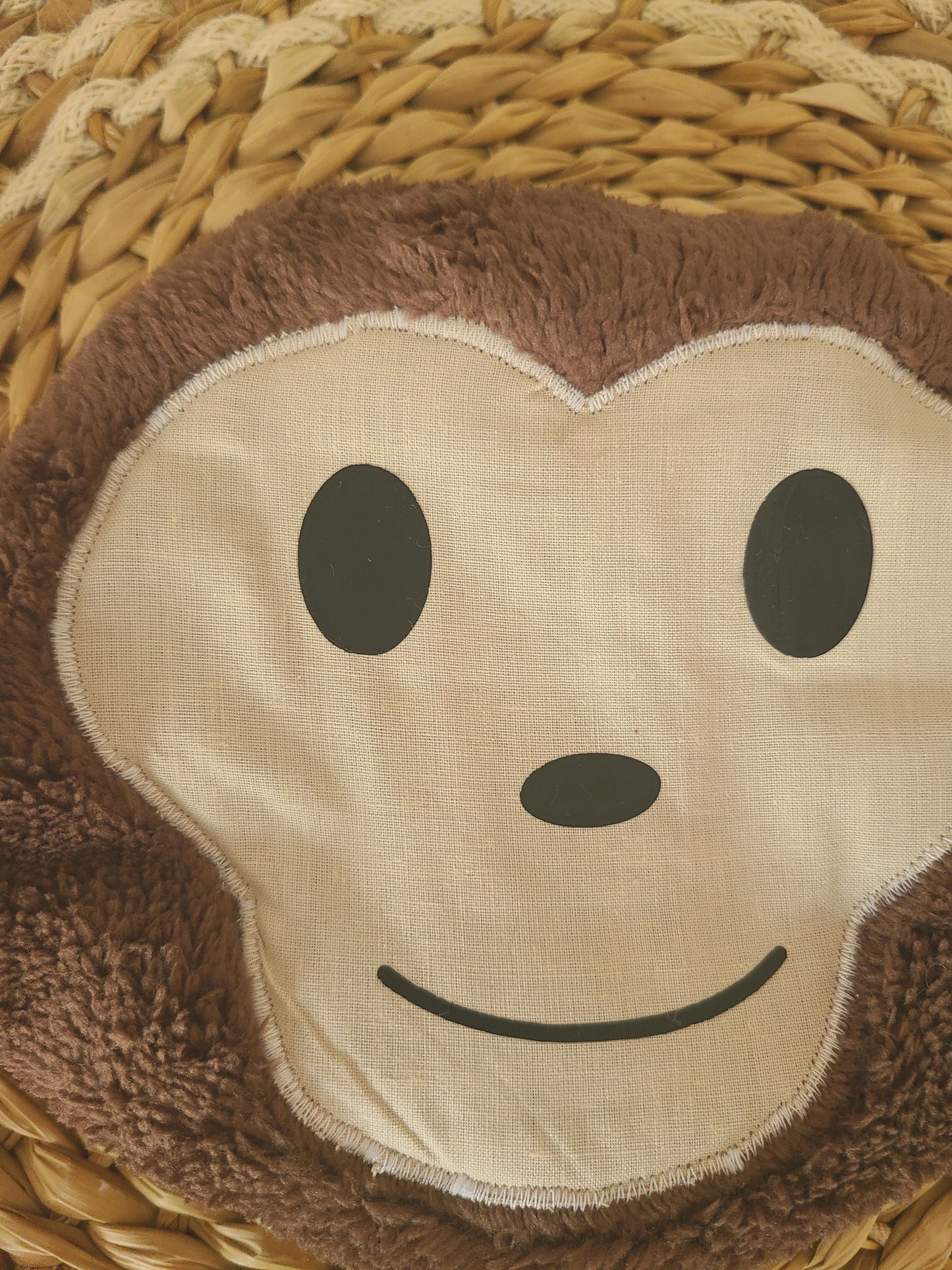 Bouillotte singe déhoussable aux graines de lin bio