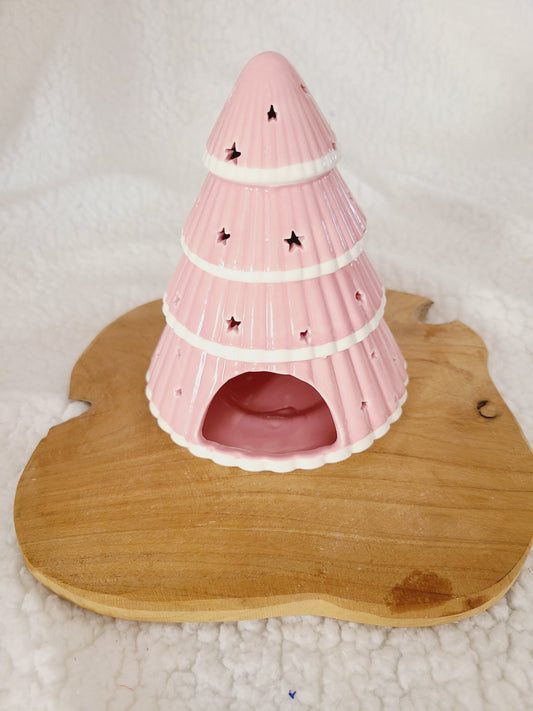 Brûleur sapin de Noël rose