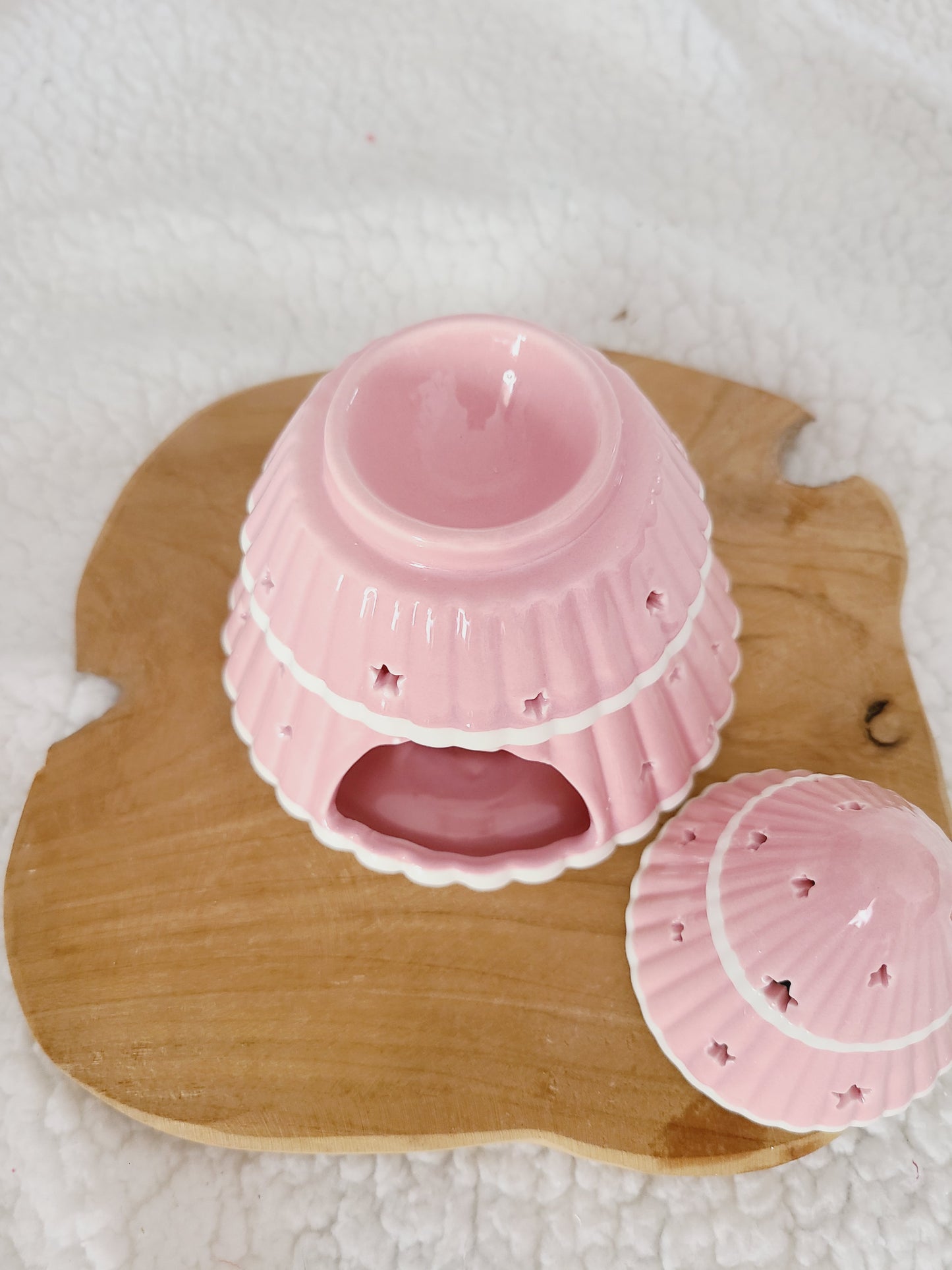 Brûleur sapin de Noël rose