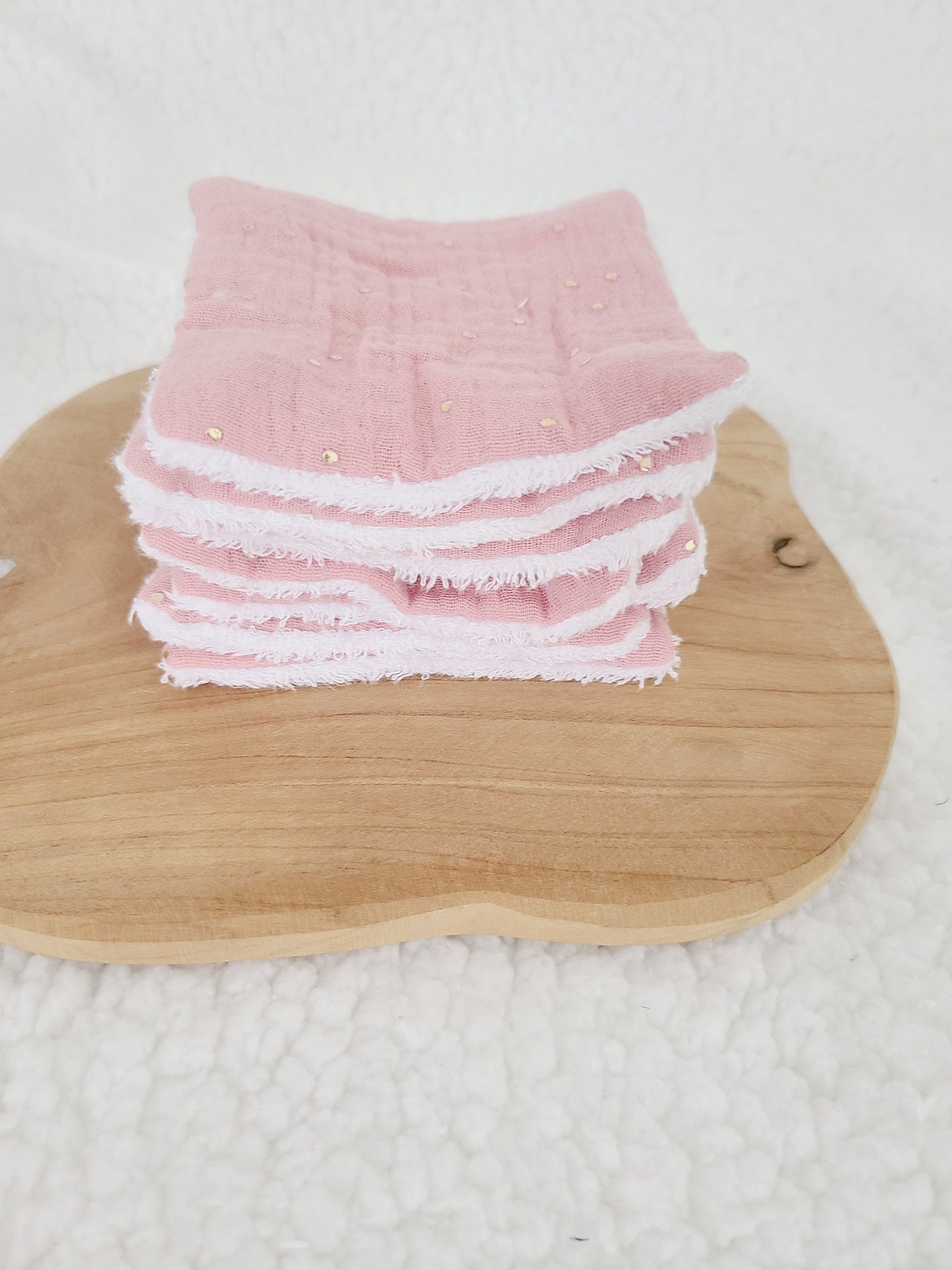 Coffret cadeau : lot de 8 lingettes lavables et sa panière