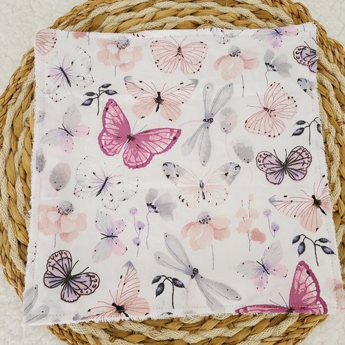 Serviette de table motif papillon
