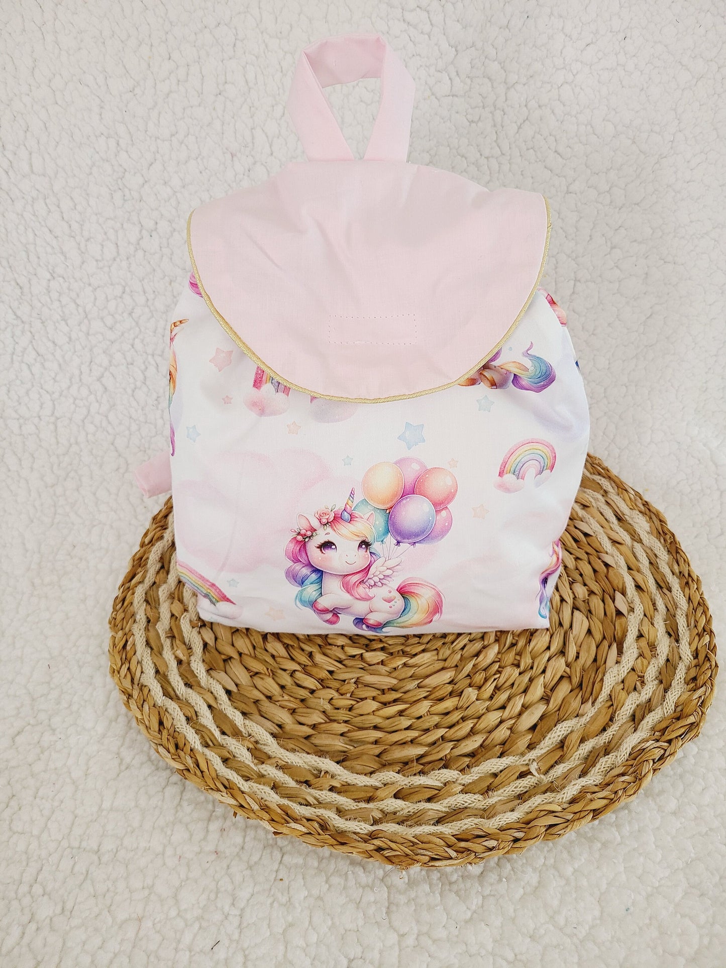 Sac à dos enfant personnalisé motif licorne