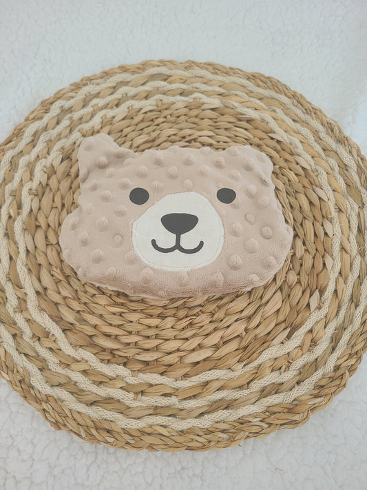 Bouillotte ourson déhoussable aux graines de lin bio