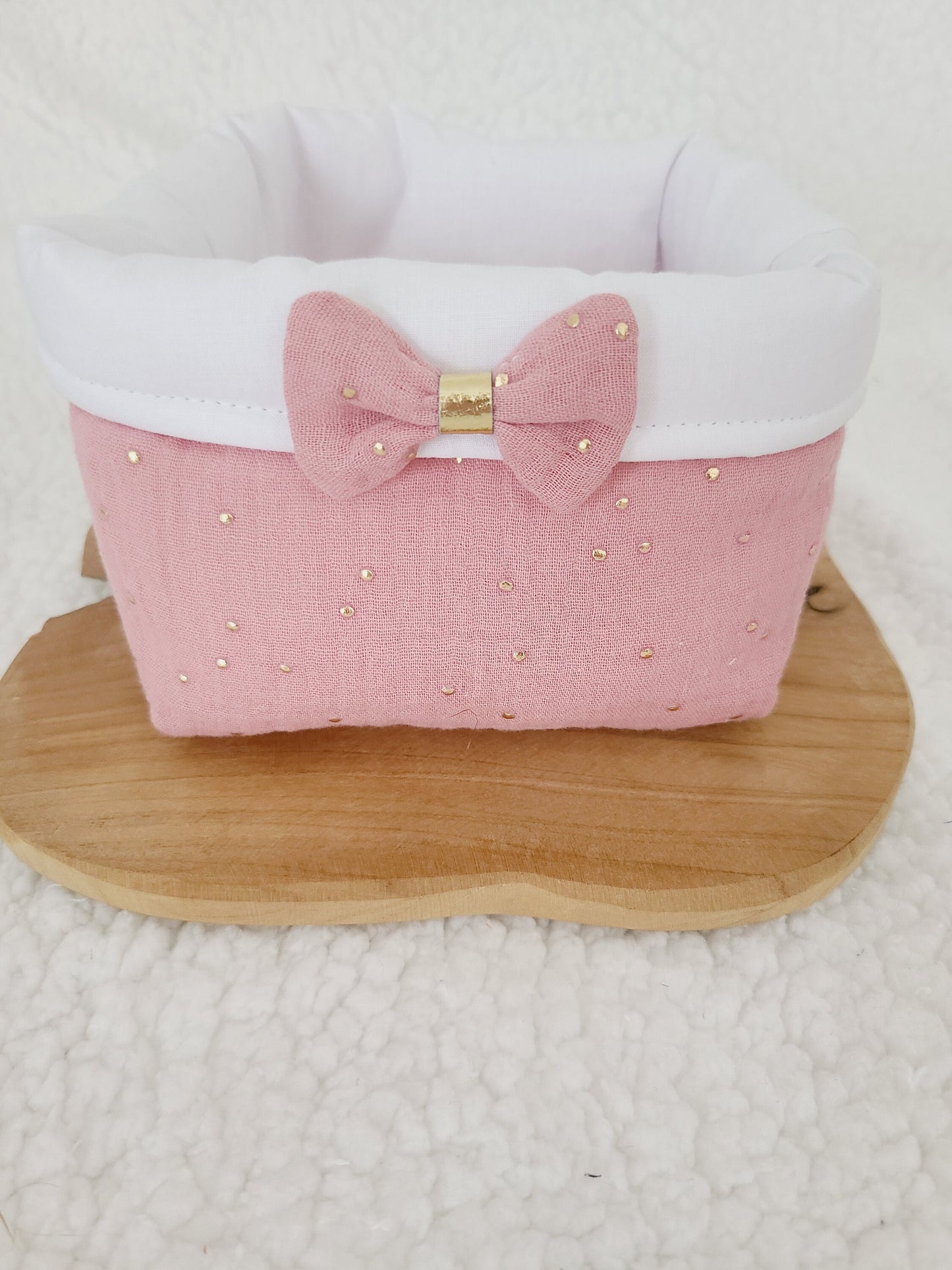 Coffret cadeau : lot de 8 lingettes lavables et sa panière