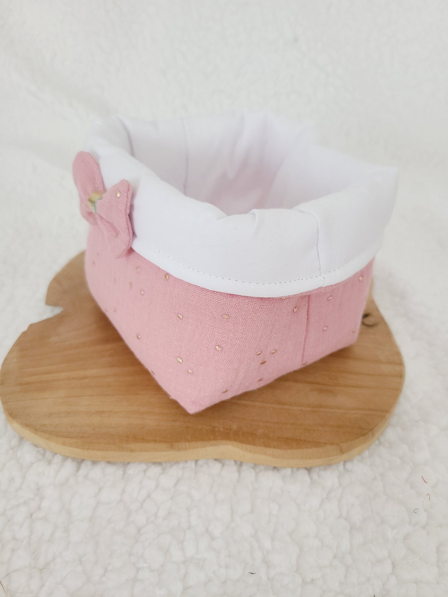 Coffret cadeau : lot de 8 lingettes lavables et sa panière