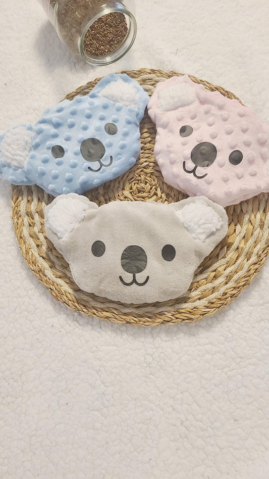 Bouillotte koala déhoussable aux graines de lin bio