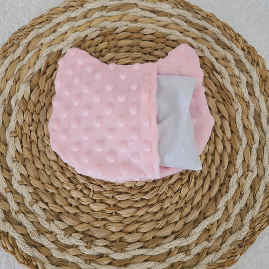 Bouillotte chat déhoussable aux graines de lin bio