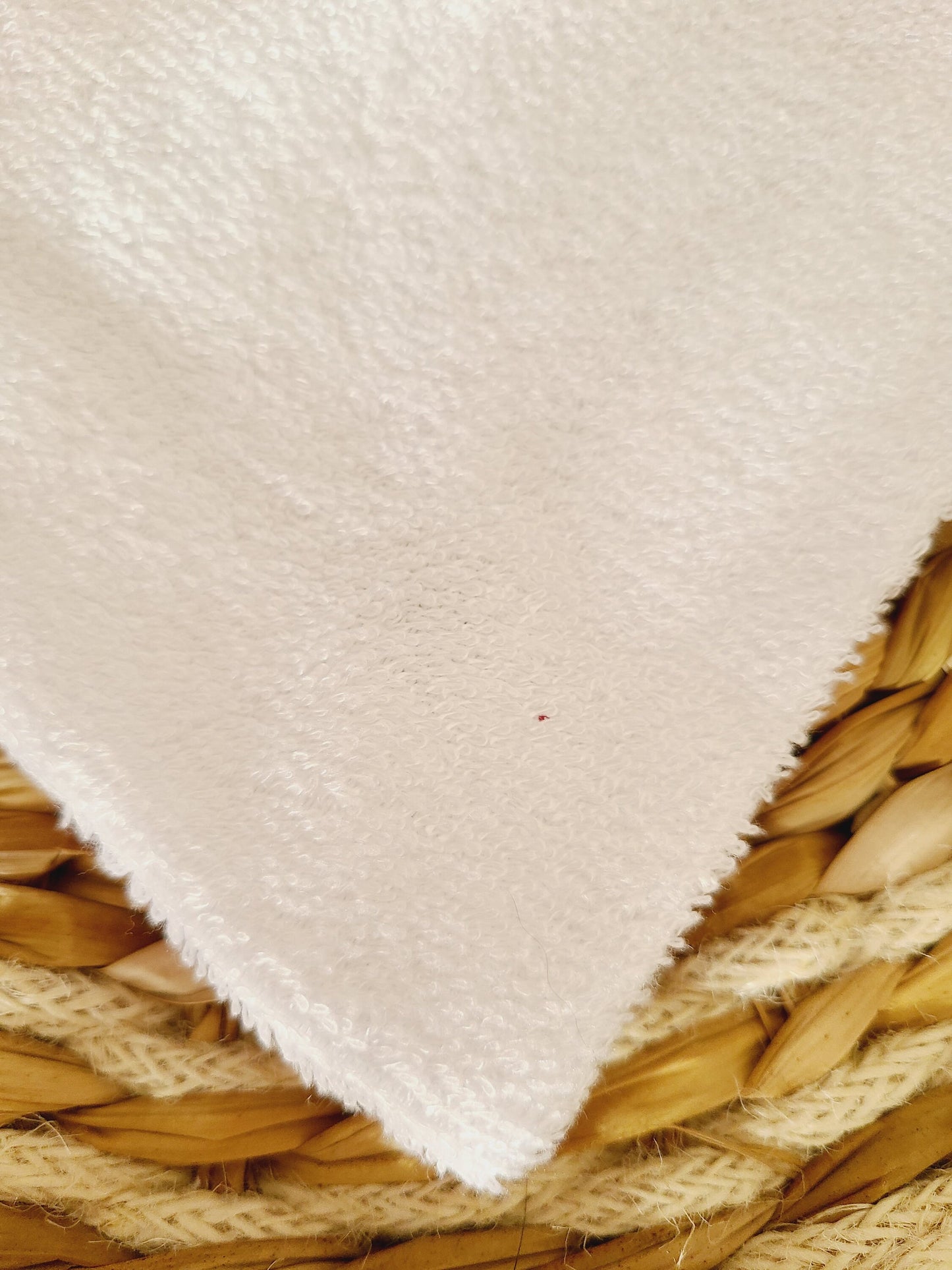Serviette pour le visage en double gaze et éponge de bambou coloris au choix