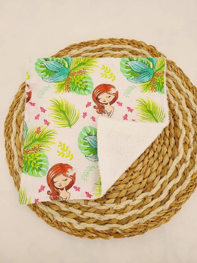 Serviette de table motif sirène