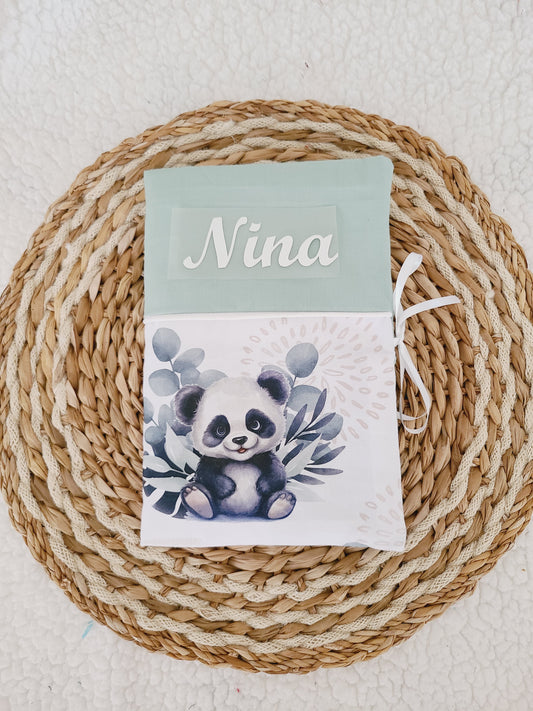 Protège carnet de santé personnalisé motif panda