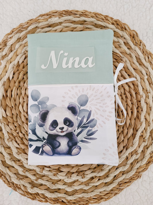 Protège carnet de santé personnalisé motif panda