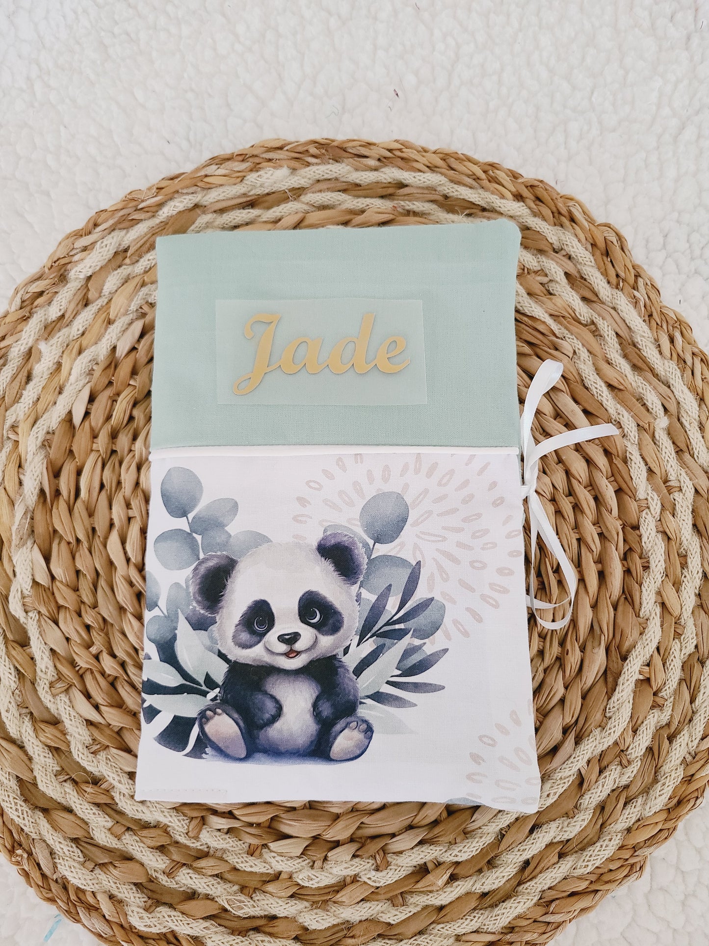 Protège carnet de santé personnalisé motif panda