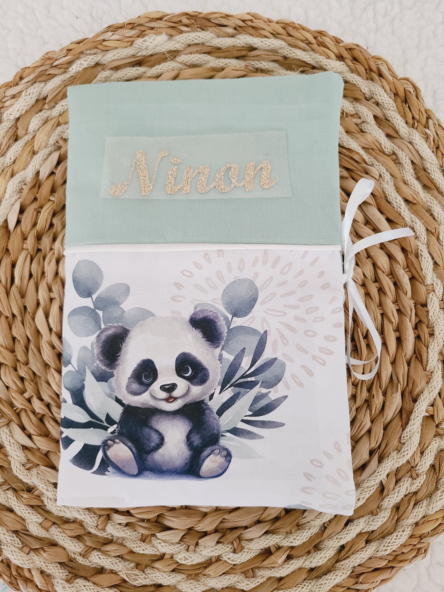 Protège carnet de santé personnalisé motif panda