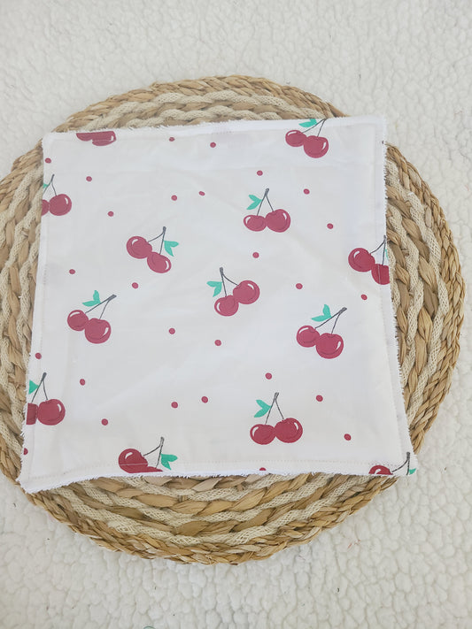 Serviette de table motif cerise