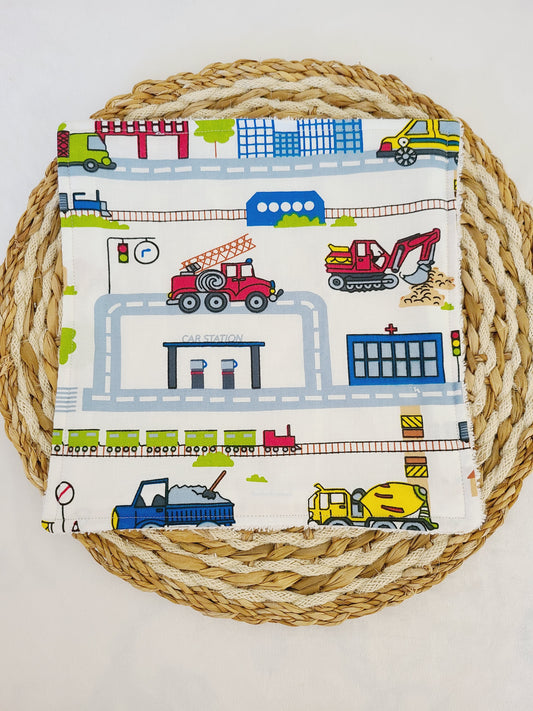 Serviette de table motif route
