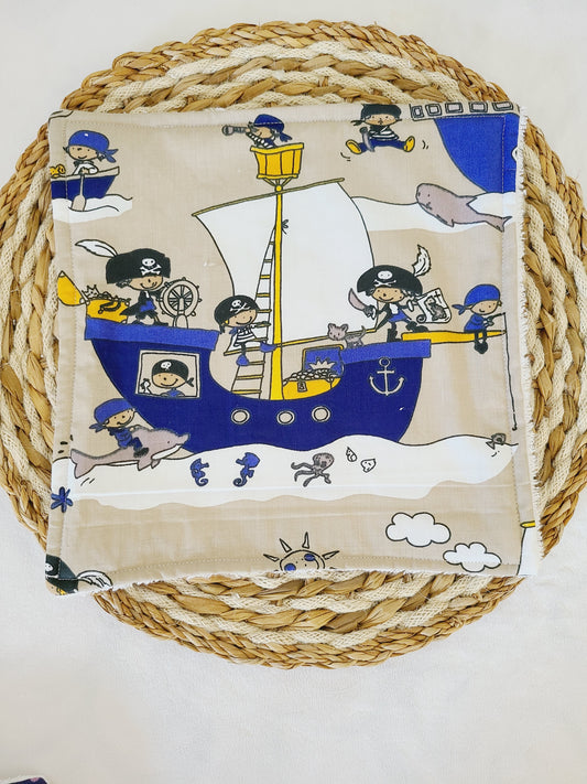 Serviette de table motif pirate