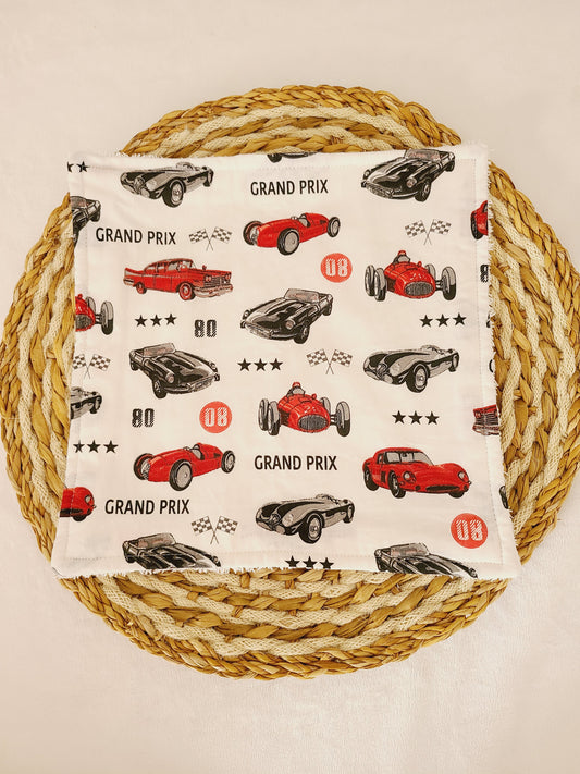 Serviette de table motif voiture de course