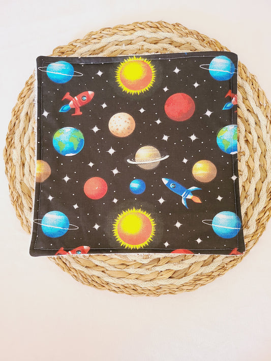 Serviette de table motif planète