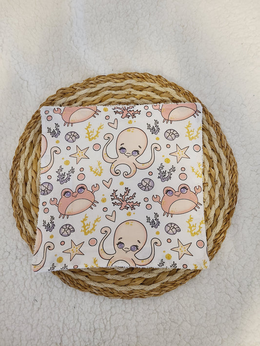 Serviette de table motif poulpe