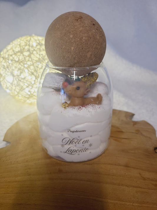 Bougie Noël en Laponie