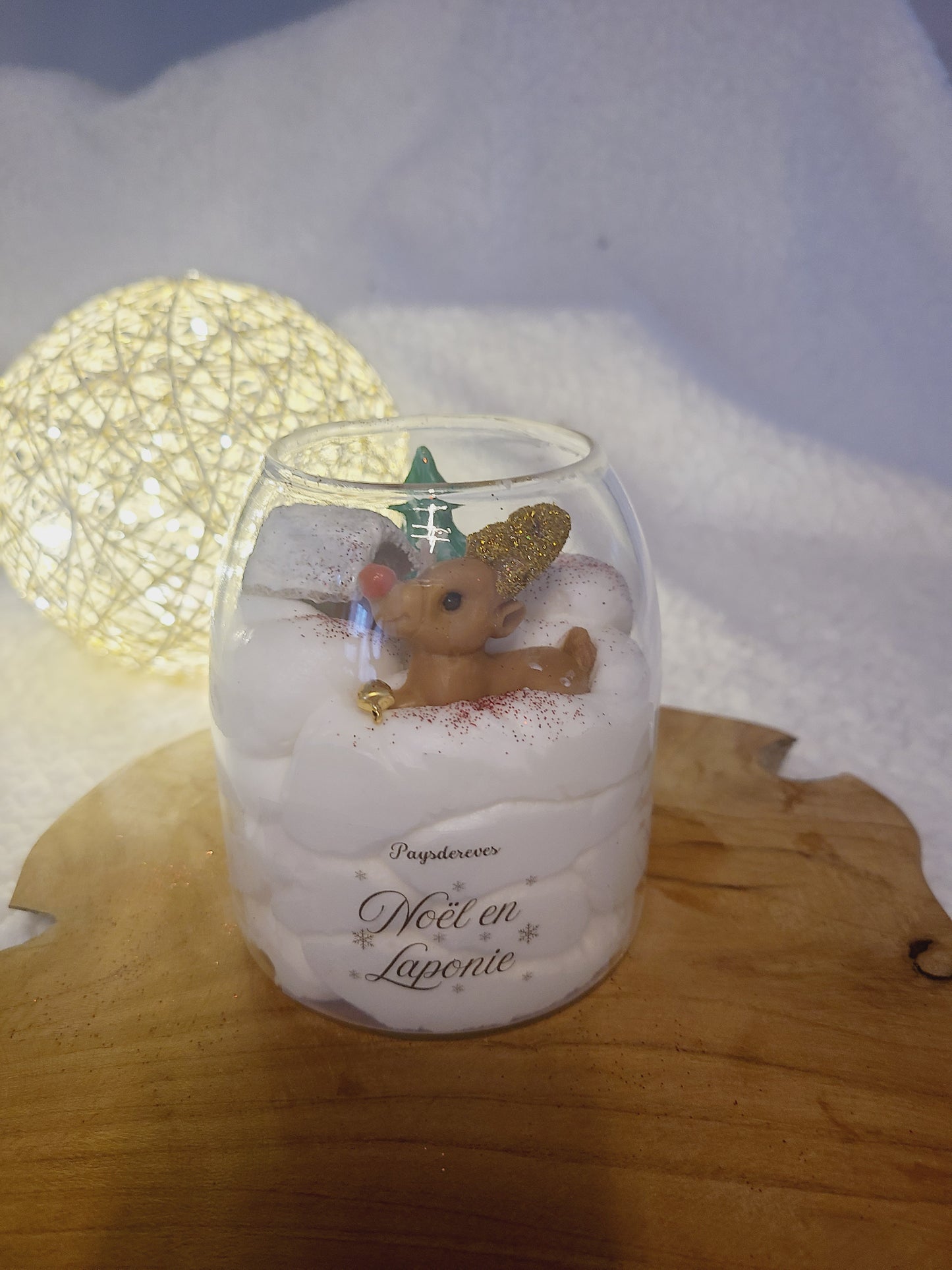 Bougie Noël en Laponie