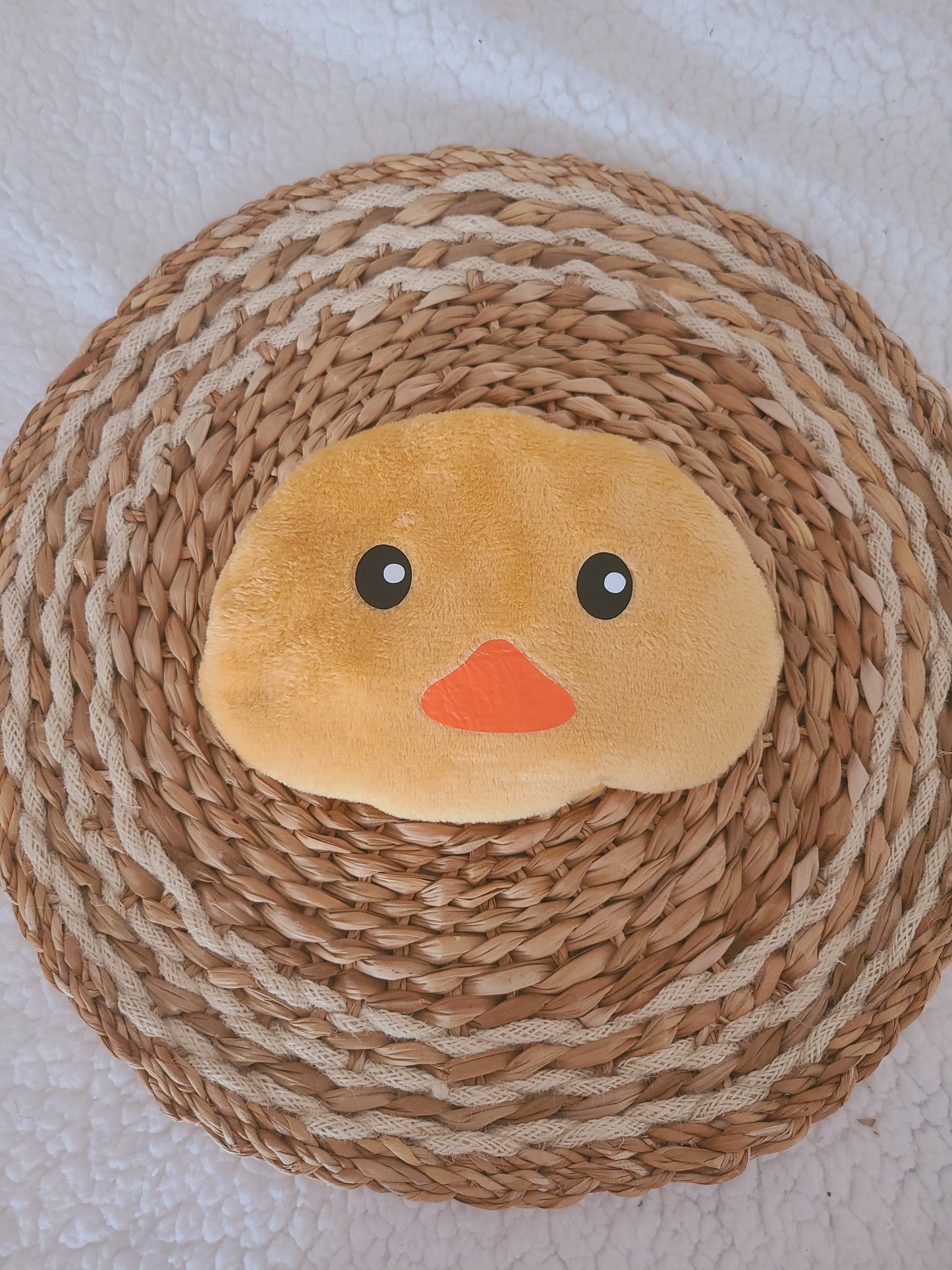 Bouillotte canard déhoussable aux graines de lin bio