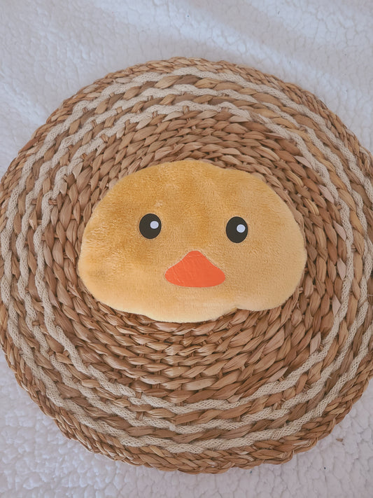 Bouillotte canard déhoussable aux graines de lin bio