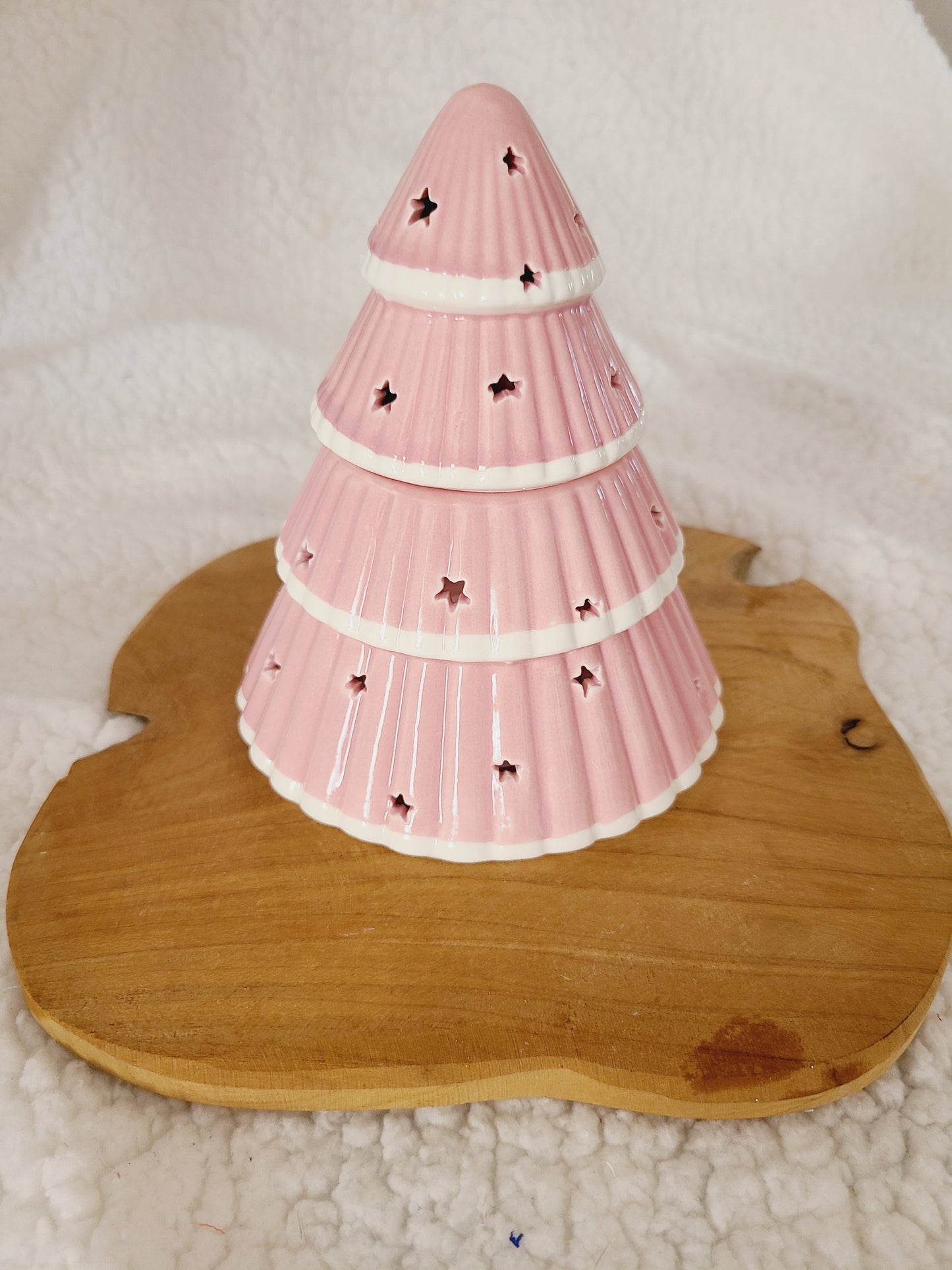 Brûleur sapin de Noël rose