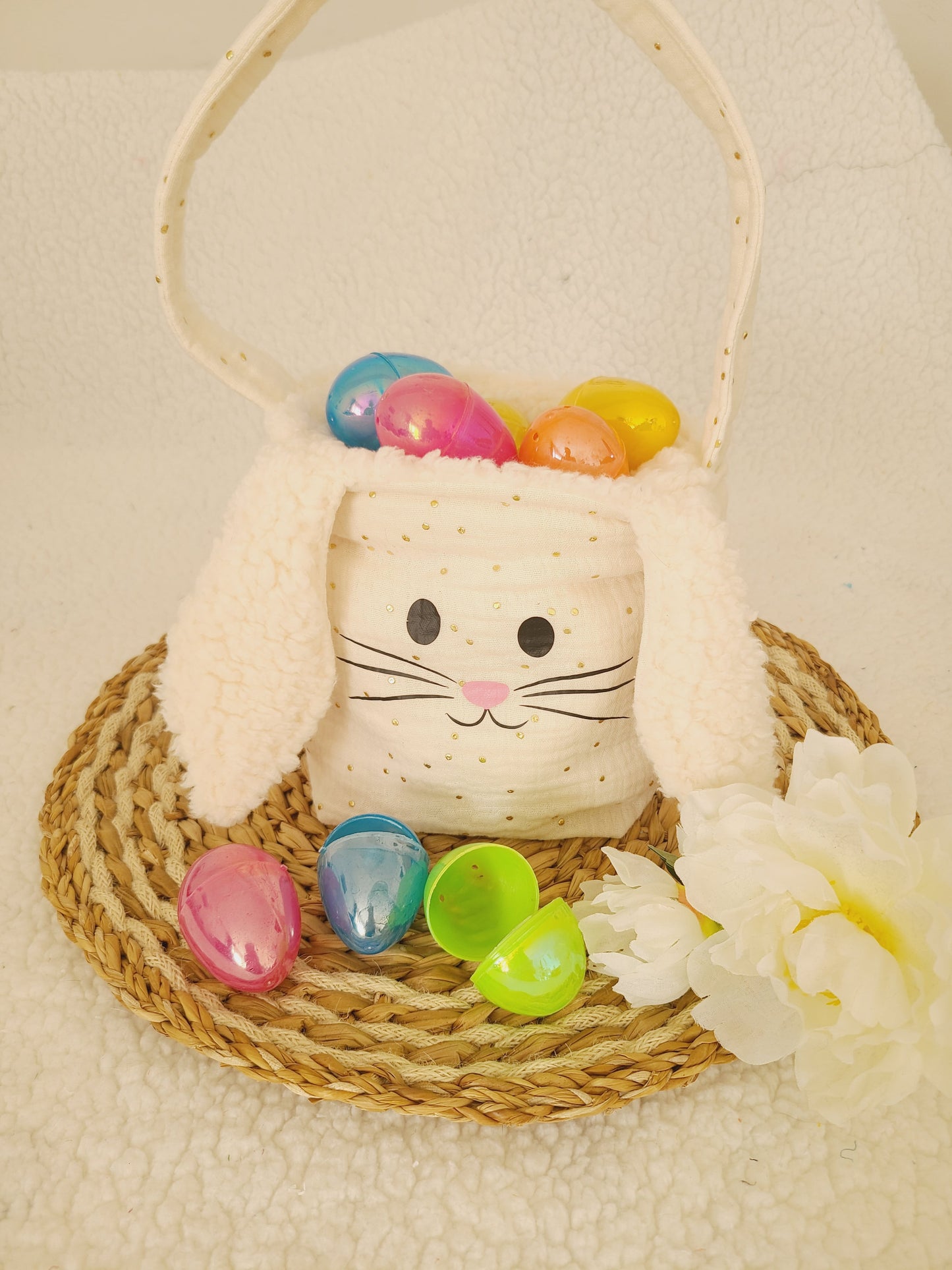 Panier lapin de Pâques personnalisable
