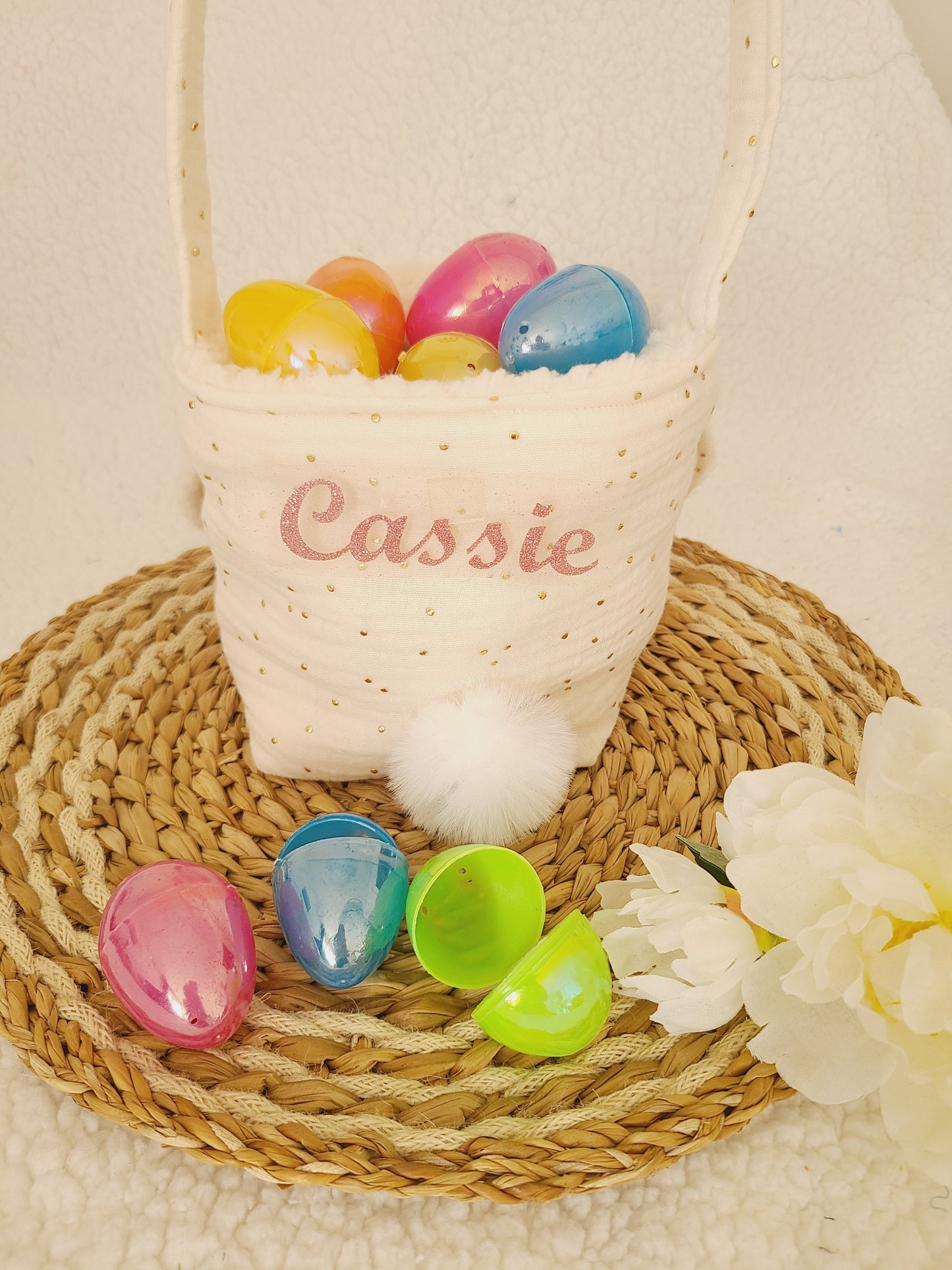 Panier lapin de Pâques personnalisable