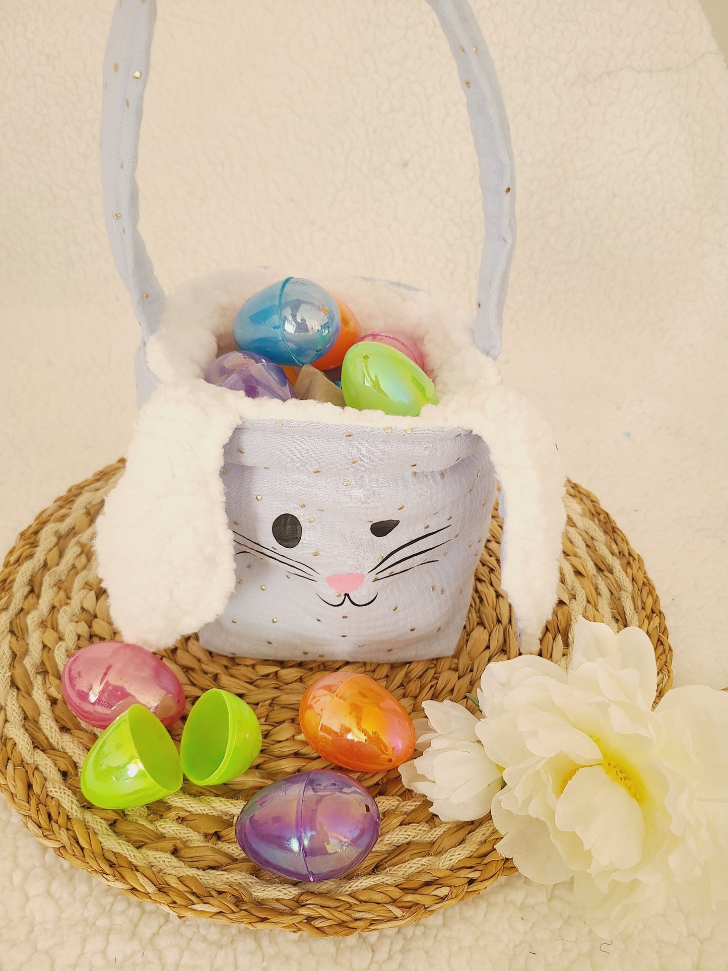 Panier lapin de Pâques personnalisable