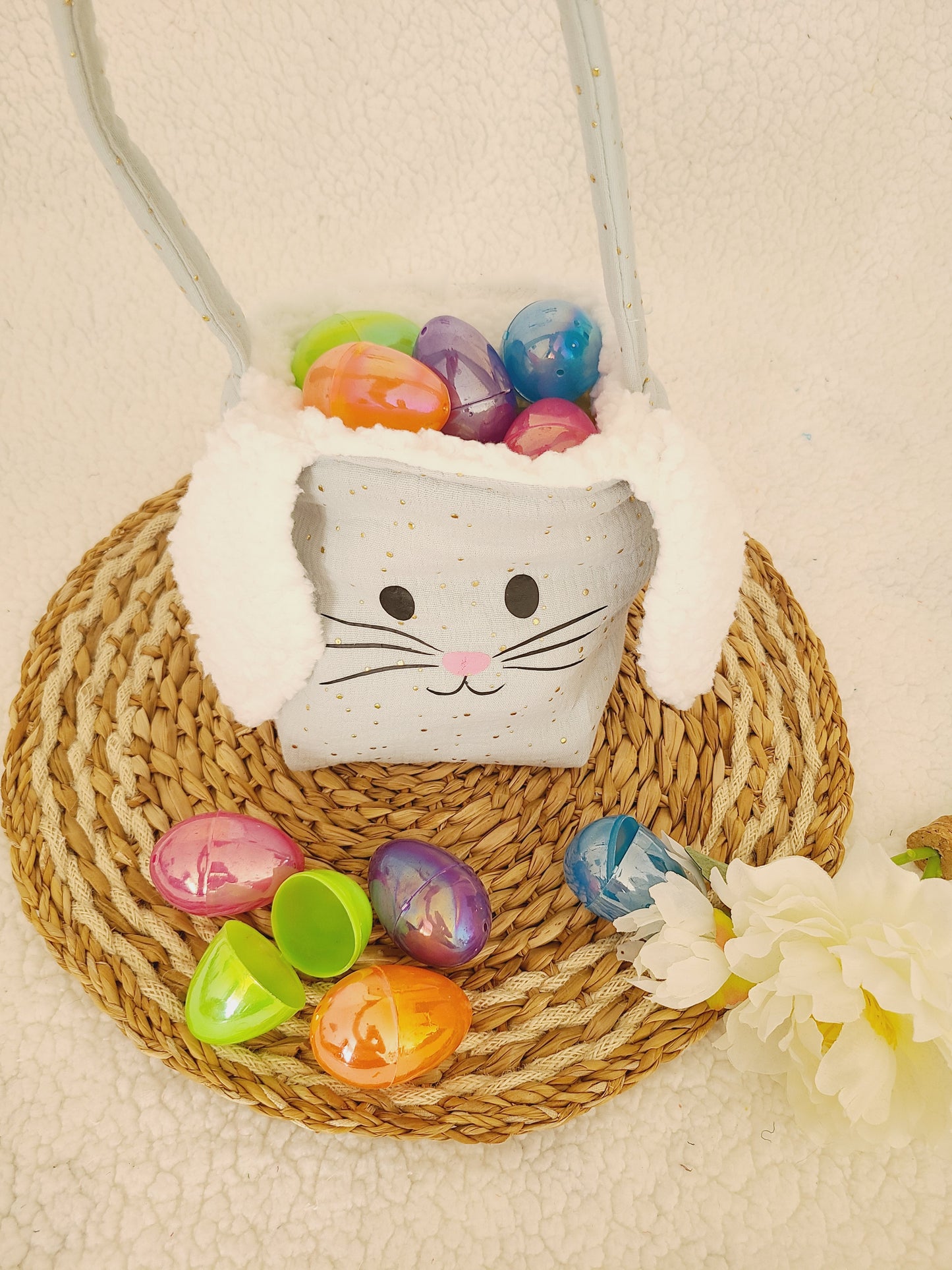Panier lapin de Pâques personnalisable