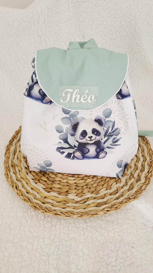 Sac à dos enfant personnalisé motif panda