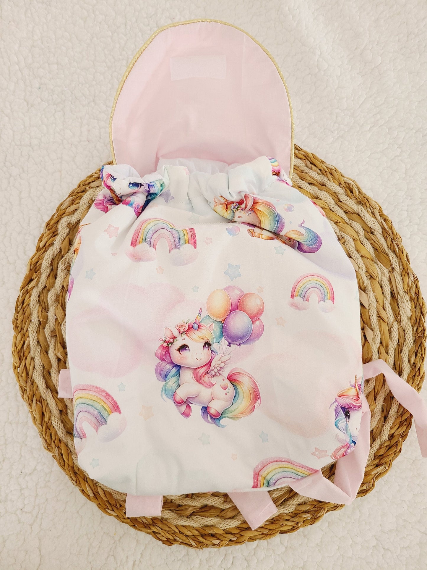Sac à dos enfant personnalisé motif licorne