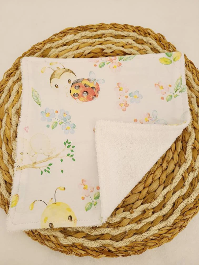 Serviette de table motif insecte